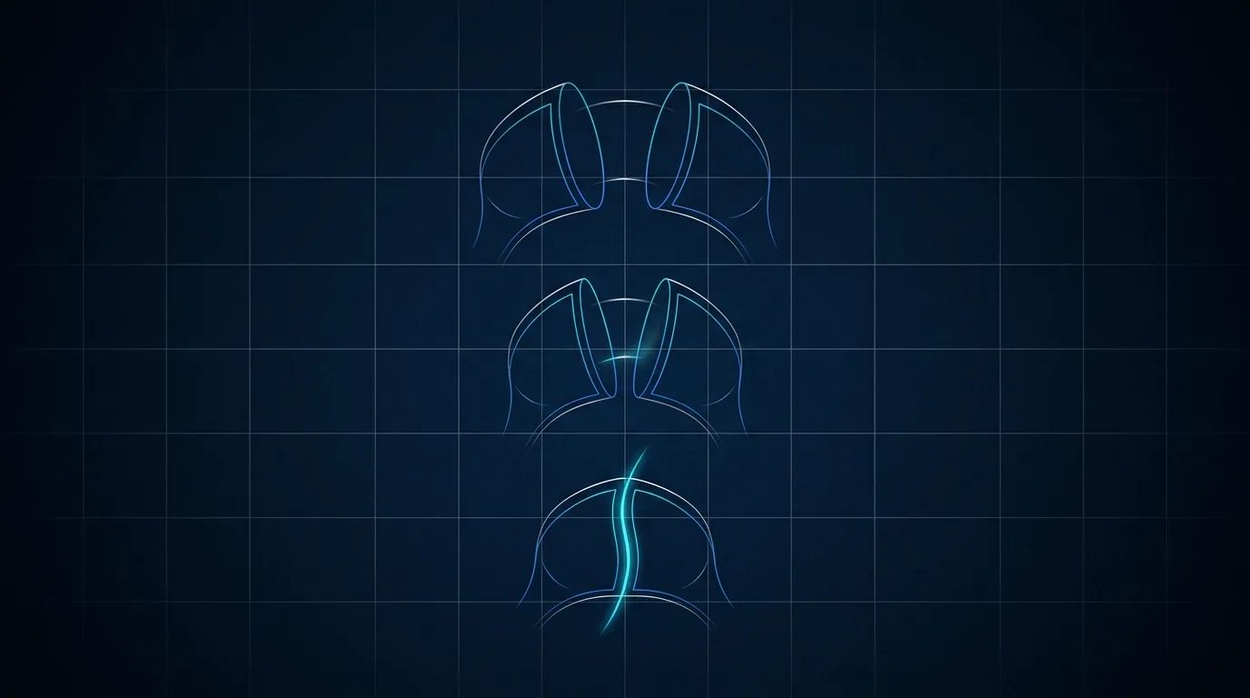 Closure is progressive: the planes are brought together, then protected with mesh.